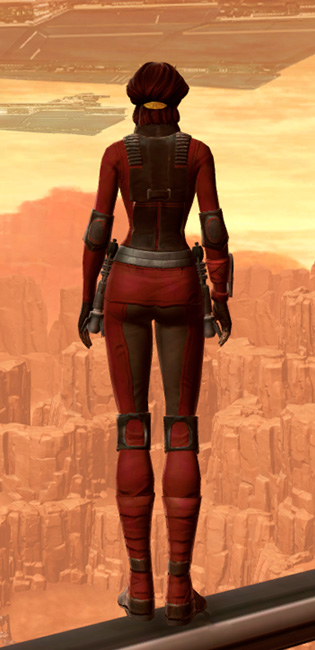 Sith Dueling Armor Set player-view from Star Wars: The Old Republic.