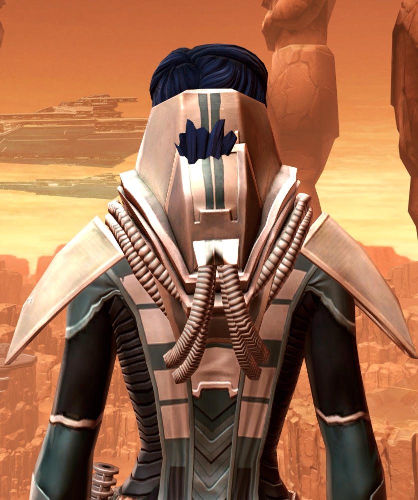 Sorcerer Adept Armor Set detailed back view from Star Wars: The Old Republic.