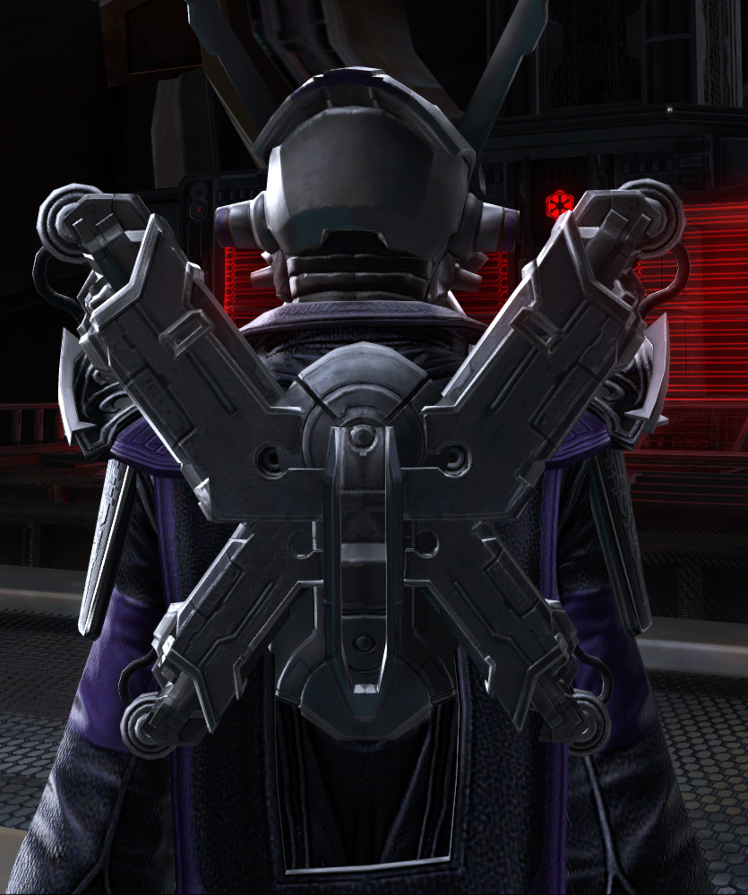 Sovereign Executioner Armor Set detailed back view from Star Wars: The Old Republic.