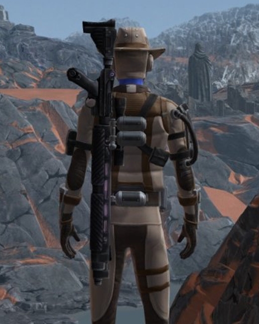 Star Forager Armor Set Back from Star Wars: The Old Republic.