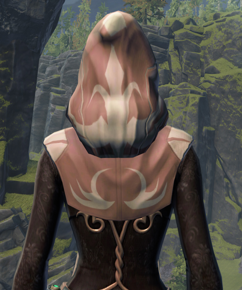 Stately Dress Armor Set detailed back view from Star Wars: The Old Republic.