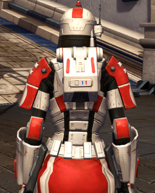 Stationary Grit Armor Set Back from Star Wars: The Old Republic.