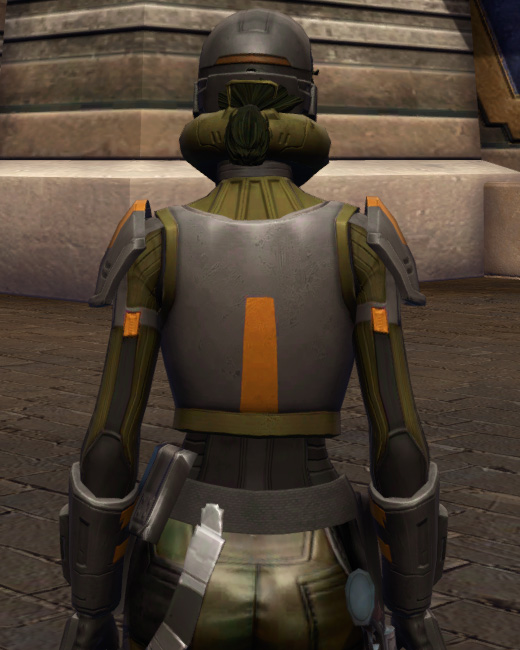 Strategist Armor Set Back from Star Wars: The Old Republic.