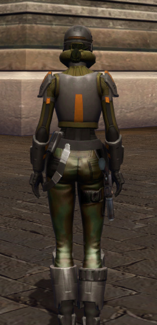 Strategist Armor Set player-view from Star Wars: The Old Republic.