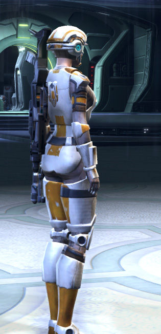Tarisian Trooper Armor Set player-view from Star Wars: The Old Republic.