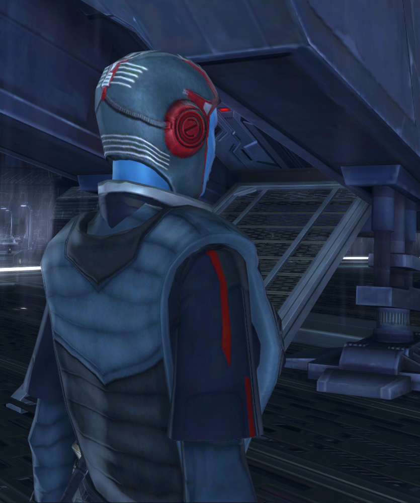 Tatooinian Inquisitor Armor Set detailed back view from Star Wars: The Old Republic.