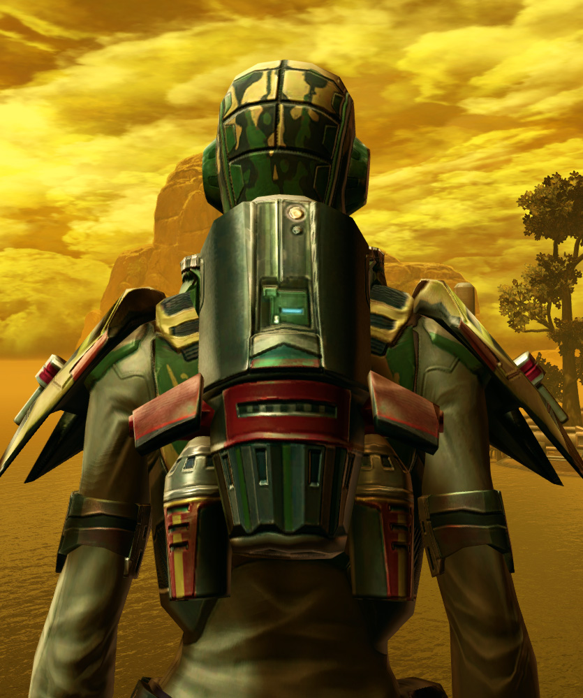 Tempered Laminoid Armor Set detailed back view from Star Wars: The Old Republic.