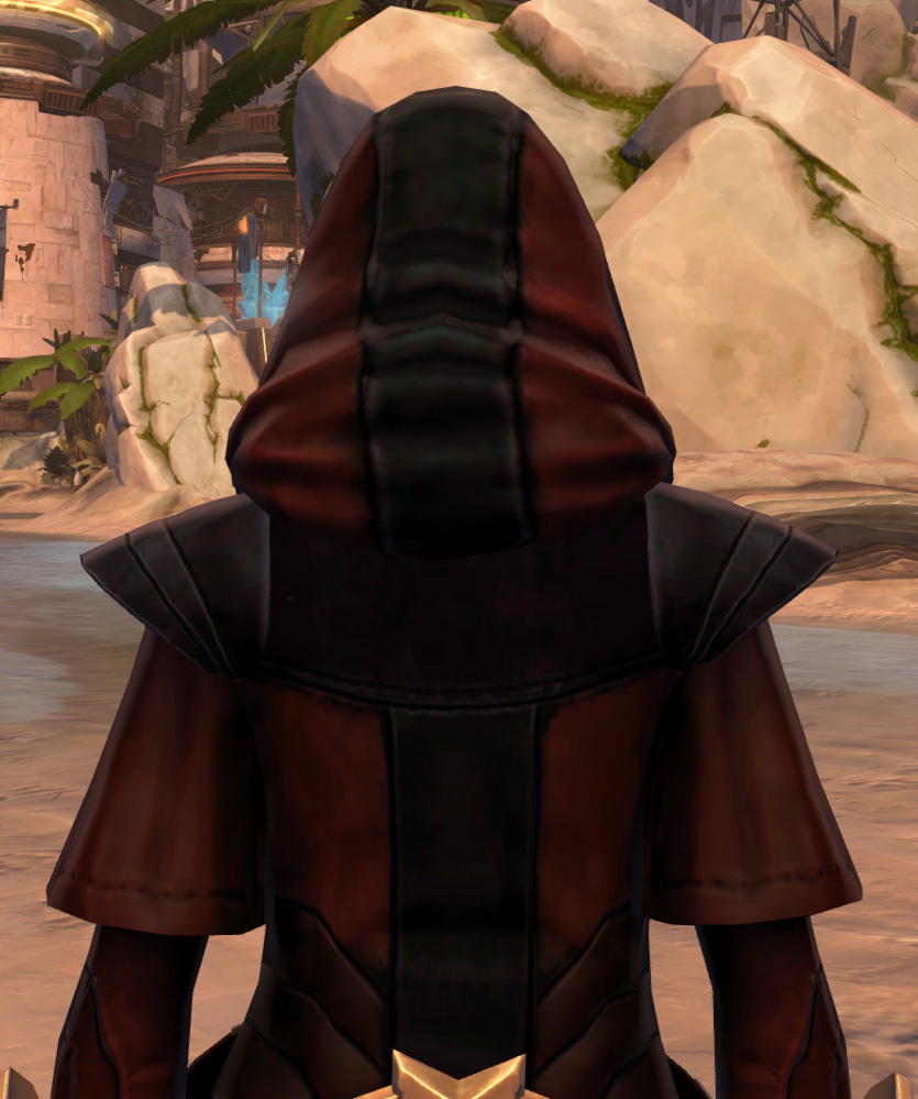 Trimantium Jacket Armor Set detailed back view from Star Wars: The Old Republic.