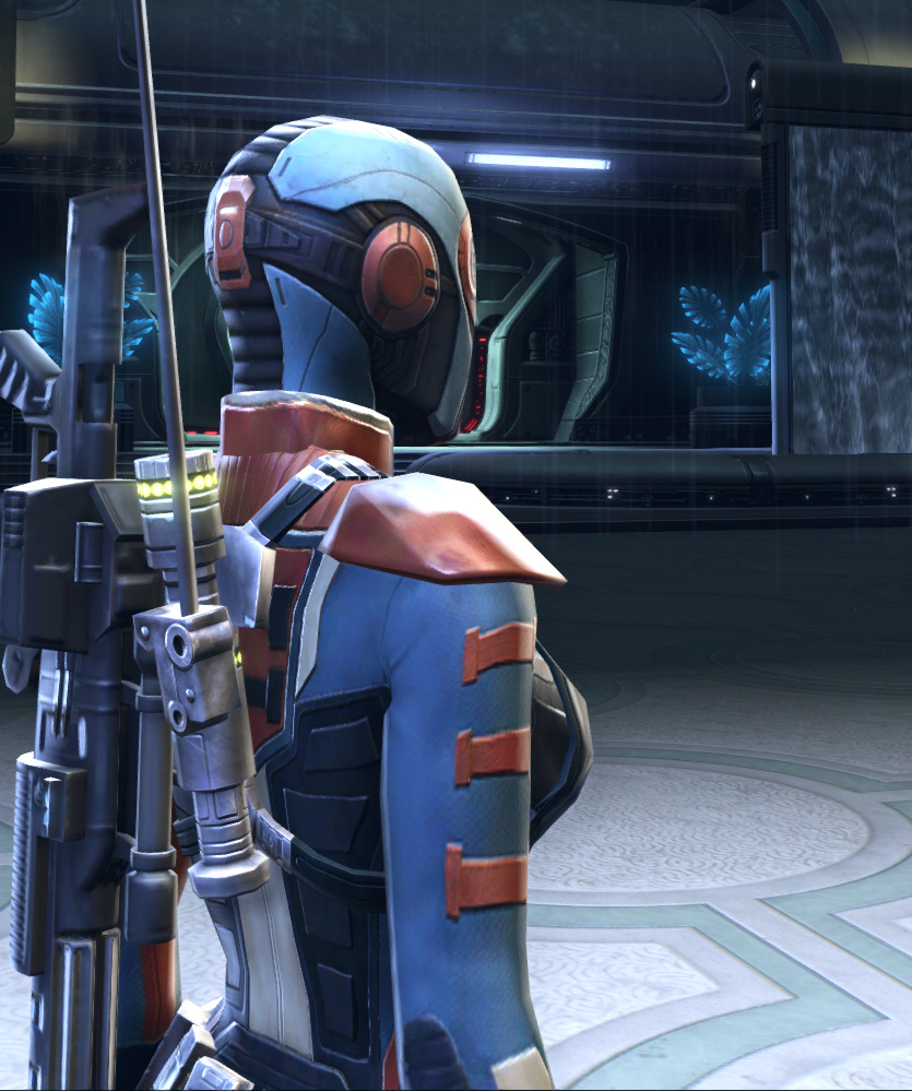 Voss Agent Armor Set detailed back view from Star Wars: The Old Republic.