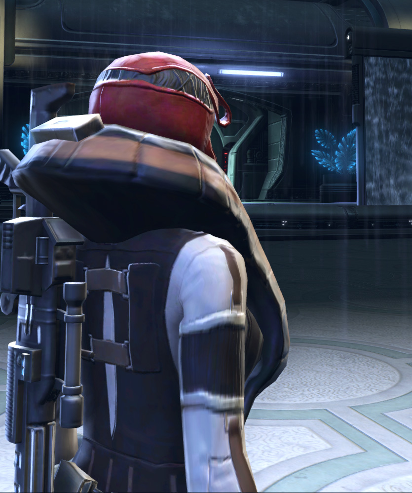Voss Smuggler Armor Set detailed back view from Star Wars: The Old Republic.