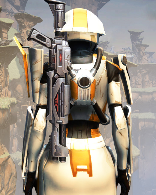 War Hero Eliminator (Rated) Armor Set Back from Star Wars: The Old Republic.