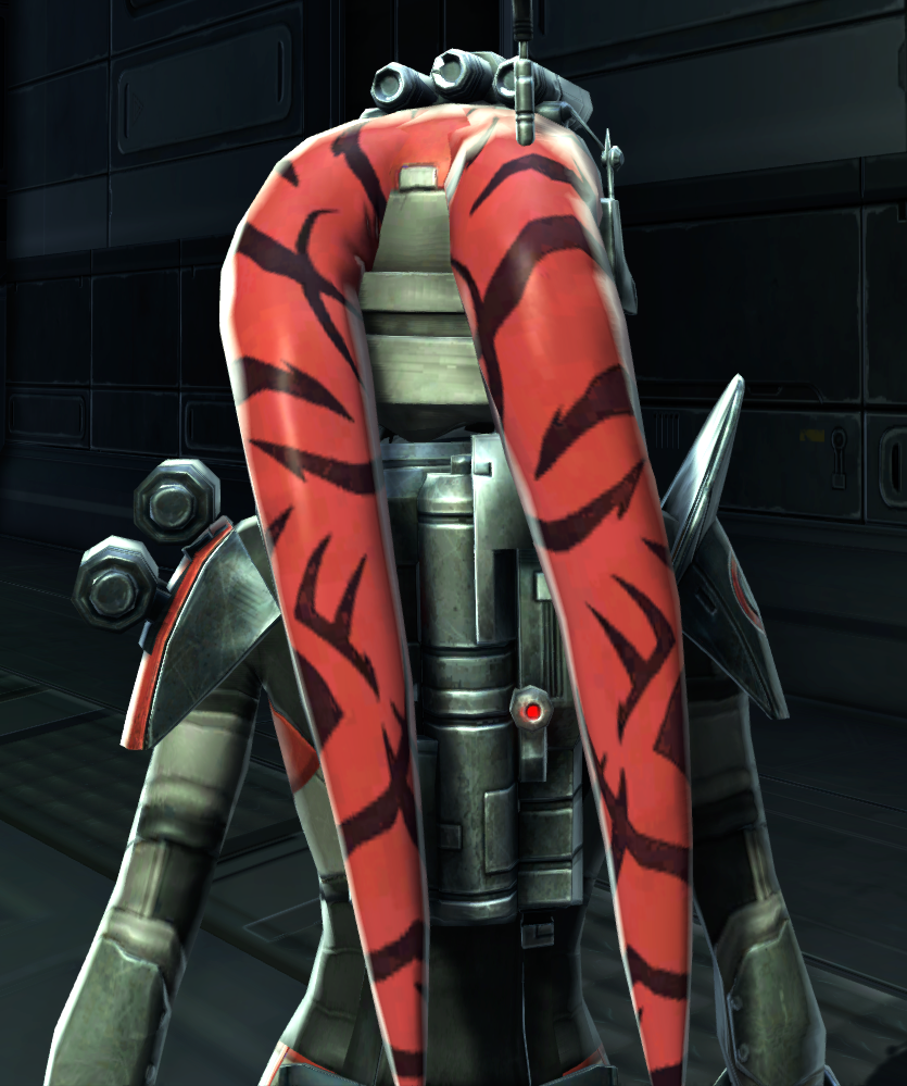 War Hero Field Tech (Rated) Armor Set detailed back view from Star Wars: The Old Republic.
