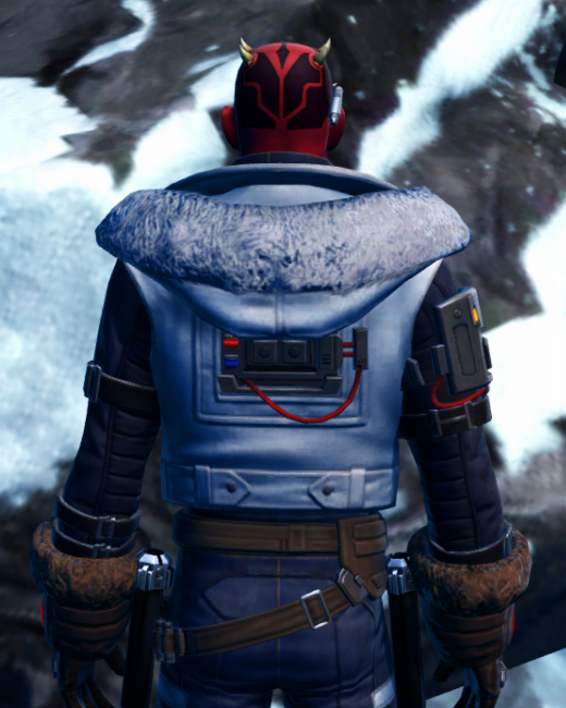 Winter Outlaw Armor Set Back from Star Wars: The Old Republic.