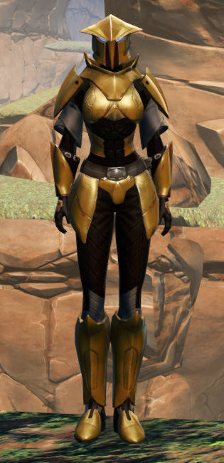 Zakuul Knight Armor Set Outfit from Star Wars: The Old Republic.