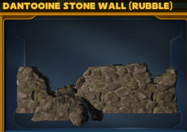 Dantooine Stone Wall (Rubble)