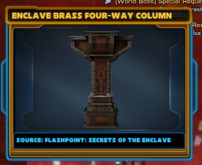 Enclave Brass Four-Way Column