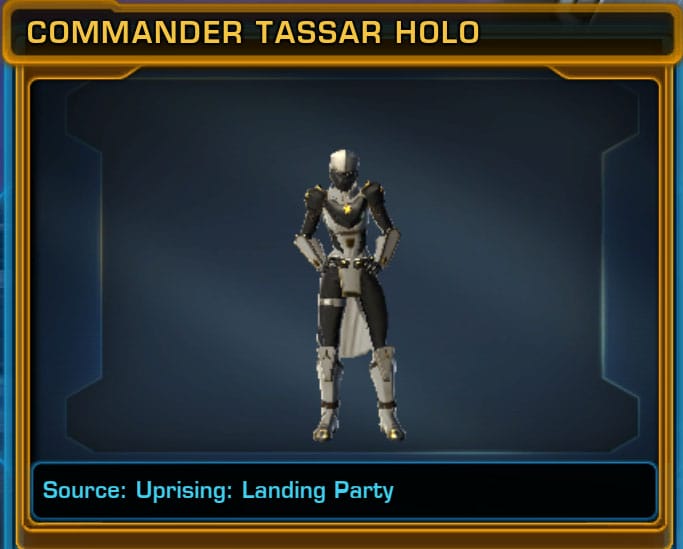 Commander Tassar Holo