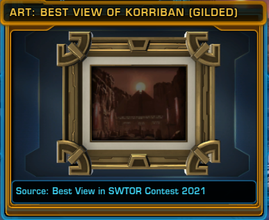 Art: Best View of Korriban (Gilded)