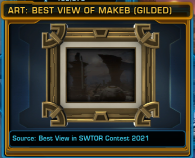 Art: Best View of Makeb (Gilded)