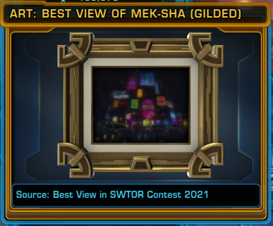 Art: Best View of Mek-Sha (Gilded)