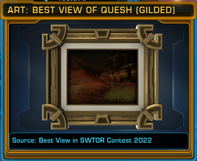 Art: Best View of Quesh (Gilded)