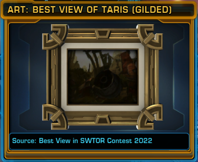 Art: Best View of Taris (Gilded)