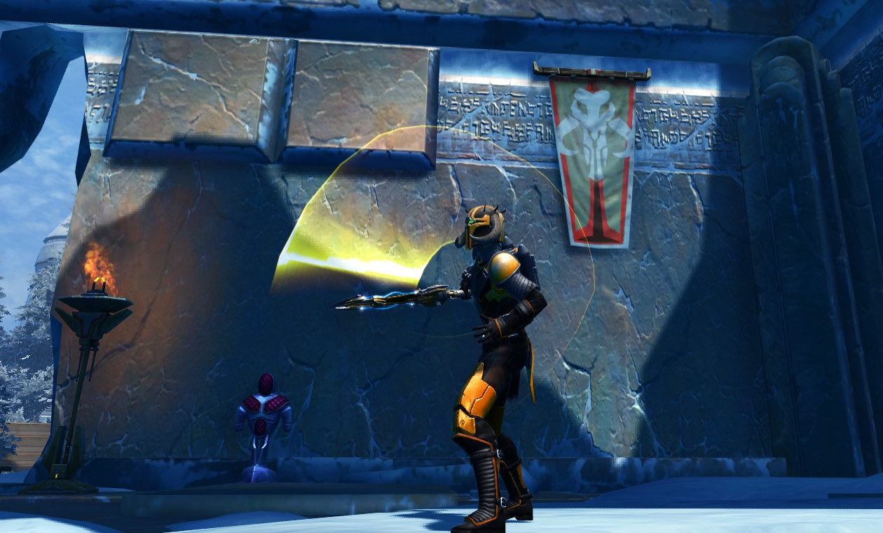 Emote: Flourish.