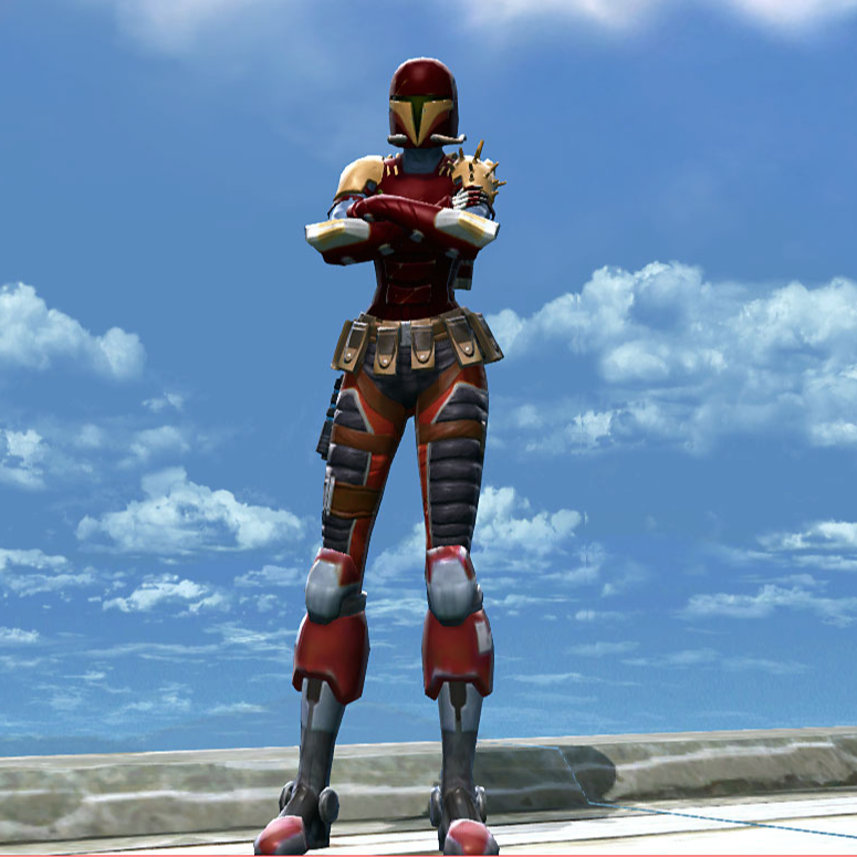 The perfect balance of armor, mobility, ammo storage spikes, and beskar steel boots.