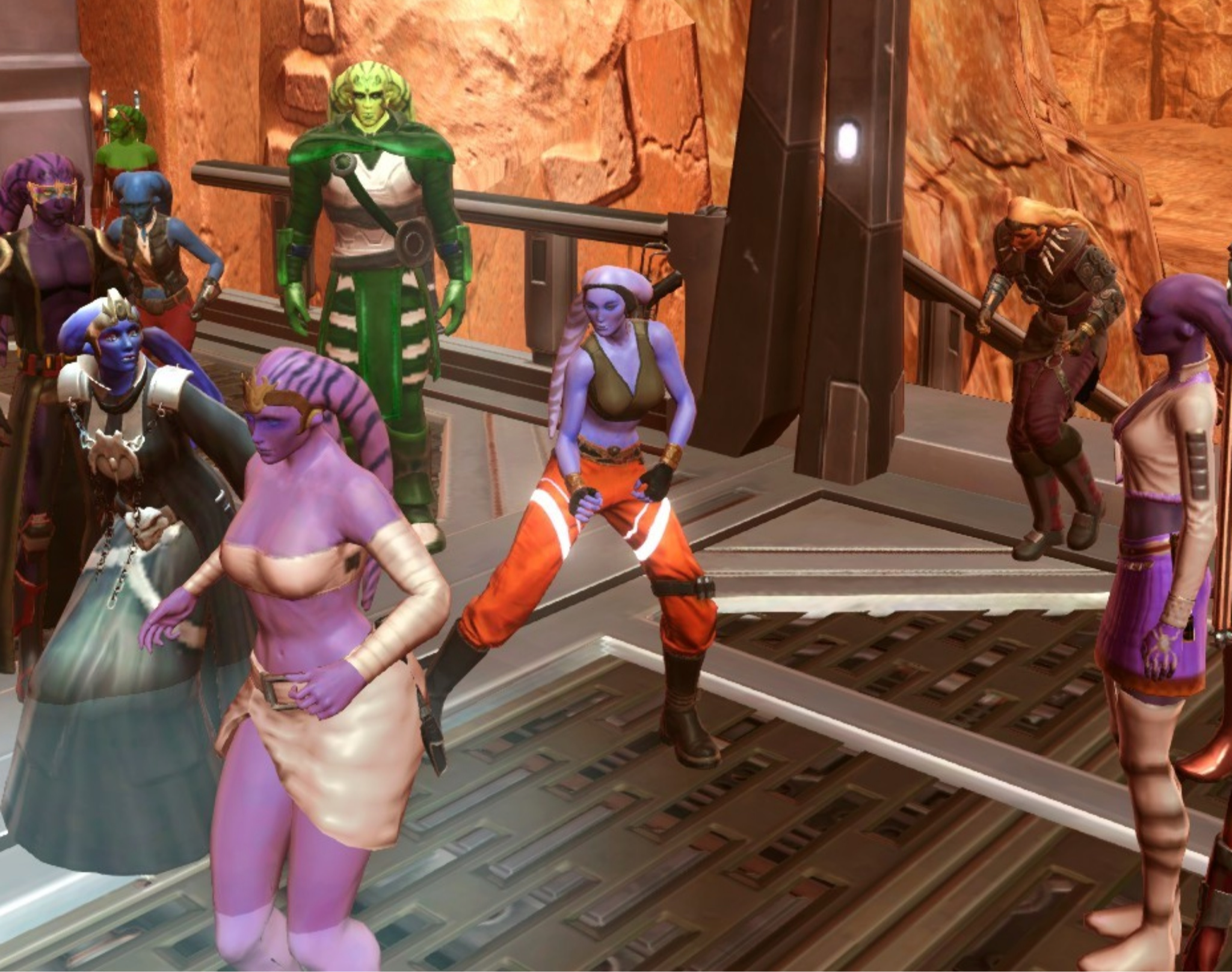 Party yay!!! She has a different weapon in this one, thats Cornerstone Blaster Rifle.