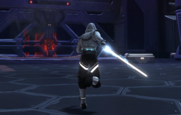 Back-view. You die, you get up, run out, die again. Just teasing. I should yell - Witness me!